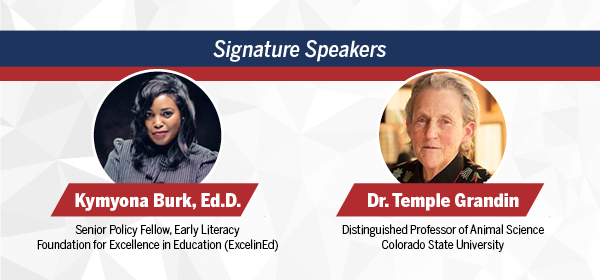 NSBA Advocacy Institute Signature Speakers: Kymyona Burk, Ed.D. & Dr. Temple Grandin