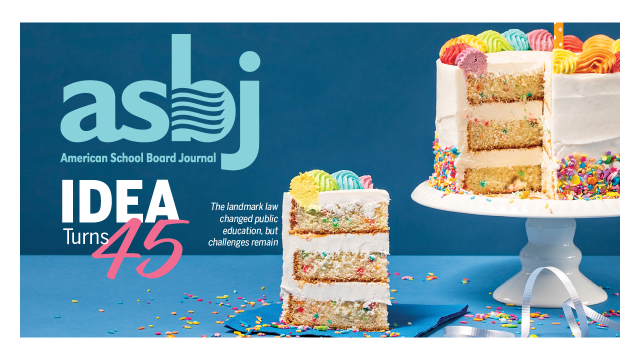 an image of the january ASBJ cover, which has a birthday cake and the headline "IDEA turns 45"