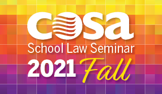 NSBA COSA School Law Seminar Fall 2021 web graphic