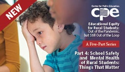 Cover Photo of Center for Public Education Report of a student resting his hand on his forehead