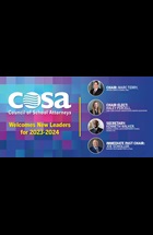 The National School Boards Association’s (NSBA) Board of Directors recently announced the selection of four officers and three at-large members of the Council of School Attorneys (COSA) Steering Committee. COSA is the national network of attorneys representing K-12 public school districts.